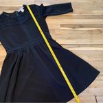 American Rag  Black 3/4 Sleeve Dress With Lace Detail M Photo 3