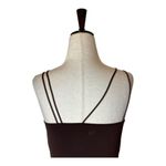Moussy Vintage Tank Top Women XS Brown Asymmetric Strap Cut Off Camisole Cami Photo 7