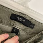 Torrid Plus Size Jegging Bermuda Shorts Olive Green 10.5" In Denim Jean Shorts Photo 4