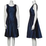 Max Mara Scoop Neck Knee-Length Dress Blue Size 2 Photo 1