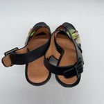 Anthropologie Leifsdottir Kivi Silk and Leather wedge Sandals Photo 3