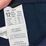 Seafolly  Navy Blue Goddess Twist Band Bikini Swim Bottom size 8 Photo 6