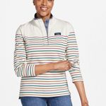 L.L.Bean  Blue Rugby Striped Pullover Photo 1