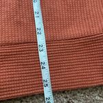 Natural Reflections  Cowl Neck Thermal Waffle Pullover (Sz 1X) Pumpkin Orange Photo 6