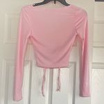 Crave fame 🍂pink longsleeve ruched crop top🍂 Photo 2
