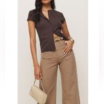 Reformation Raelynn Stretch Organic Cotton Rib Top New! Photo 2