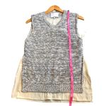3.1 Phillip Lim Phillip Lim Size M Layered Sweater Vest Top Size Gray Beige Academia Preppy NWT Photo 8