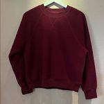 Everlane  Women’s Sherpa Sweatshirt Size XL Burgundy Maroon Photo 1