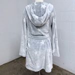 UGG  Miranda grey and white star printed hooded plush robe Photo 2