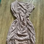 Garage New Double runched bodycon dress in warm stone! Photo 7