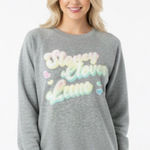 Stoney Clover Lane  Gray Graphic Sweatshirt size medium cotton polyester blend Photo 0