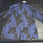 Ming Wang NWT  Womens Heritage‎ Fit Blue Black Cardigan Blazer Small Photo 1