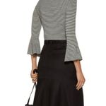 A.L.C. Shiloh Striped Crop Wool Blend Blouse Photo 4