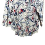 Allison Daley Women Plus Top 20W Abstract All Over Umbrella Print Preppy Coastal Photo 4