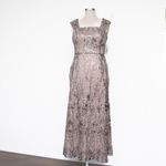 Alex Evenings  -  Sequined Embroidered Square-Neck Gown Photo 1