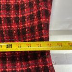 Kasper  Red brown tweed plaid sleeveless knee length dress 10 fall career lined Photo 11