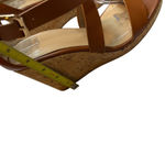 A New Day Cecilia Sandal NEW Tan Cork Wedge Ankle Strappy Buckle Wedding Size 8 Photo 7