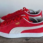 Puma Suede Classic Team Regal Red Shoes Women's 8 or Kids Size 6.5C Photo 2