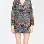 ZARA  Basic XS Floral V-Neck Long Sleeve Romper Photo 0