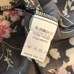 Bloomchic  Floral Lace Patchwork Pocket Ruffles Shirred Split Dress Black 12 Photo 5