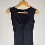 Patagonia Black Bandha Twist Front Sleeveless stretch Jersey Midi Dress | S Photo 1