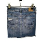 American Eagle Highrise Distressed Denim Mini Skirt Photo 4