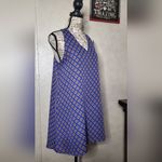 AZELHAZEL Elegant Blue and Yellow Patterned Mini Dress SIZE:XS Photo 2