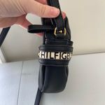 Tommy Hilfiger  black gold hardware‎ round canteen crossbody shoulder bag purse Photo 1