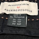 Anthropologie The Essential Slim Black Pants Cropped Length Stretch Size 10P NWT Photo 10