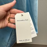 Abercrombie & Fitch Blue Asymmetrical Ruched Gown Photo 4