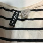 Divided H&M Black White Striped Dress Fit and Flair Circle Skirt Sz 2 Adorable! Photo 2