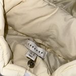 Topshop NWT mid length tie waist puffer jacket in cream Oversize Photo 8