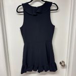 Elizabeth and James  Shnezie Black Wrap Ruffled Romper Womens Size 6 Small Pockets Photo 2