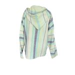 Molina Women's M Hoodie Drug Rug Stripe Pink Blue Pullover‎ Beach Pocket Size 8 Photo 8