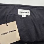 superdown  Riley Faux Leather Skirt in Black Photo 6