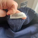 Abercrombie & Fitch NWT Strapless Anchor Print Blue Dress M Juniors Y2K Photo 6