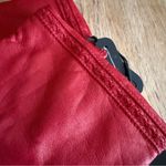 NWT Vintage 1980s Fownes Red Leather Chic Winter Dress Gloves Lined Size 7 Photo 3