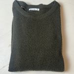 Pink Clover  Women's L Green Knit Sweater 100% Polyester Minimalcore Cleanfit Photo 3