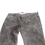 Ecru  Suede Leather 5-Pocket Jeans Pants Brown Size 4 Photo 9