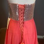 Women’s Pink Full Length Sparkly Tulle & Sequined Prom Party Dress Size S NWT Photo 4