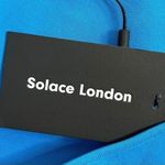 Solace London Bodycon Midi Dress Womens Size 10 Knit Cutout One Shoulder Luxury Photo 8