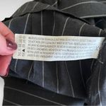 Forever 21 CONTEMPORARY Gray Mini Skirt & Suspenders With White Pinstripes | EUC Photo 6