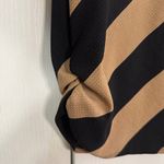 Annabella cream black striped short sleeve size small Photo 1
