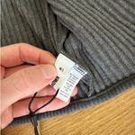 Joah Brown  - Ribbed Wrap Around Long Sleeve Top in Gray Photo 2