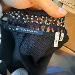 Elie Tahari  Black Beaded Cocoon Silk Blend Knit Cardigan Photo 2