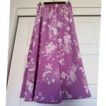 Y2K Vintage Reversible sz M Womens Polkadot Floral High Waist ALine Maxi Skirt Purple Size M Photo 2