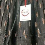 Raga NWT Rare Black Sheer Feather Midi Skirt Photo 5