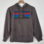 Outdoor Research OR Advocate Stripe Logo Unisex Hoodie Size Small Gray Photo 0