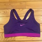 Nike  Dri-Fit Size Medium Purple Athletic Sports bra Photo 1