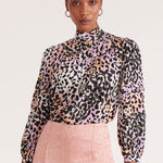 Veronica Beard  Lety Blouse in Lilac Multi Photo 0